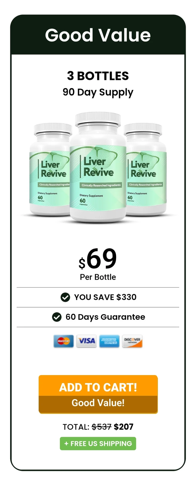 Liver Revive™ 3 bottles pricing